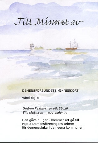 Minnesadress Framsida
